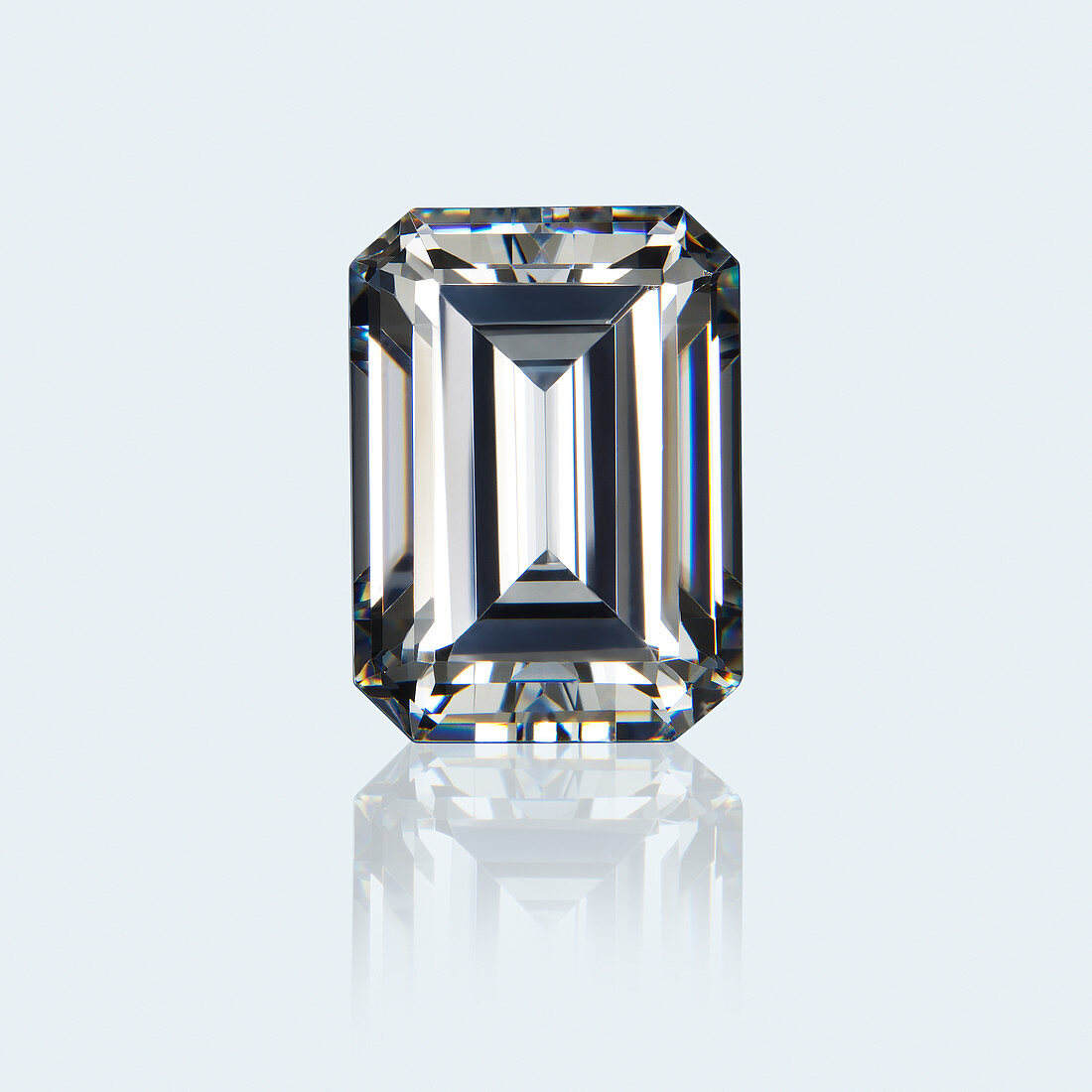 Emerald cut diamond