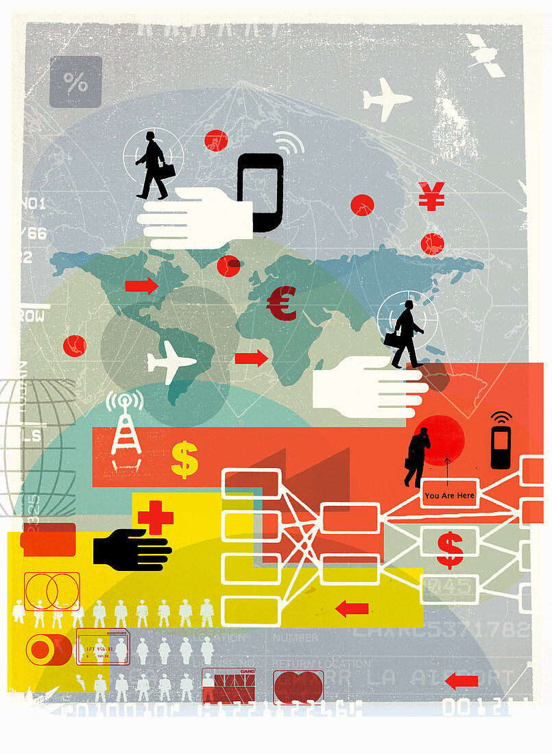 Global business, illustration