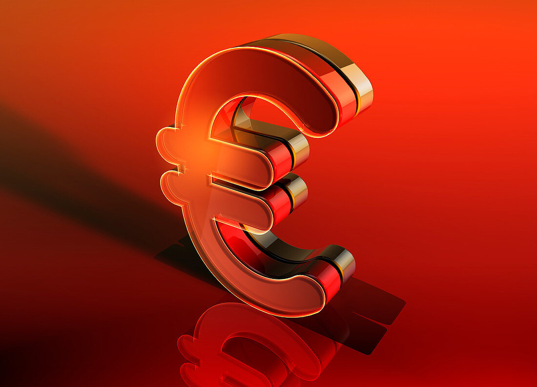 Euro symbol, illustration