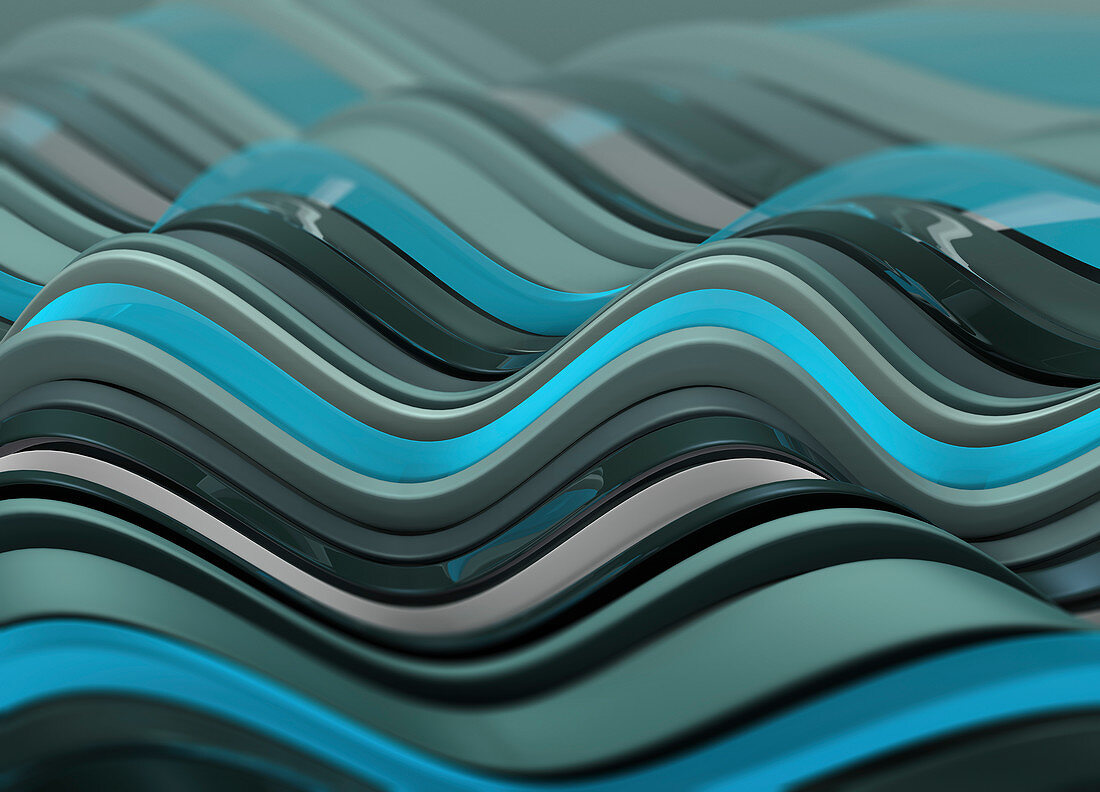 Abstract wave pattern, illustration