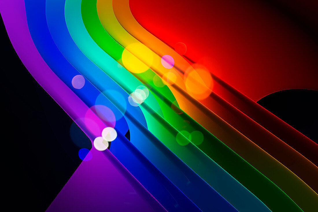 Colour spectrum, illustration