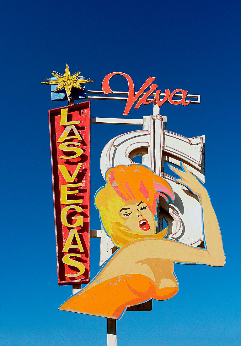 Las Vegas sign, illustration