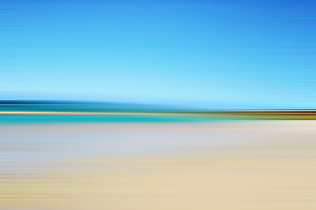 Blurred view of beach, illustration