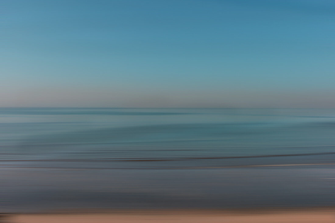 Blurred seascape, illustration