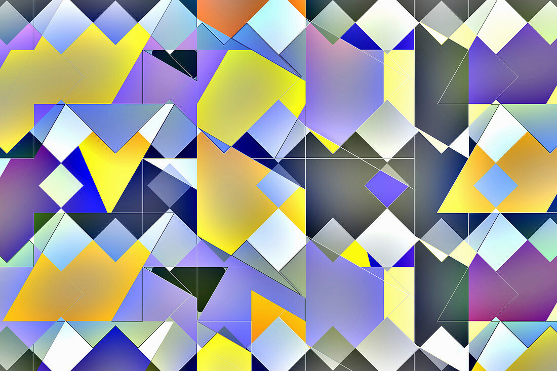 Abstract tile pattern, illustration