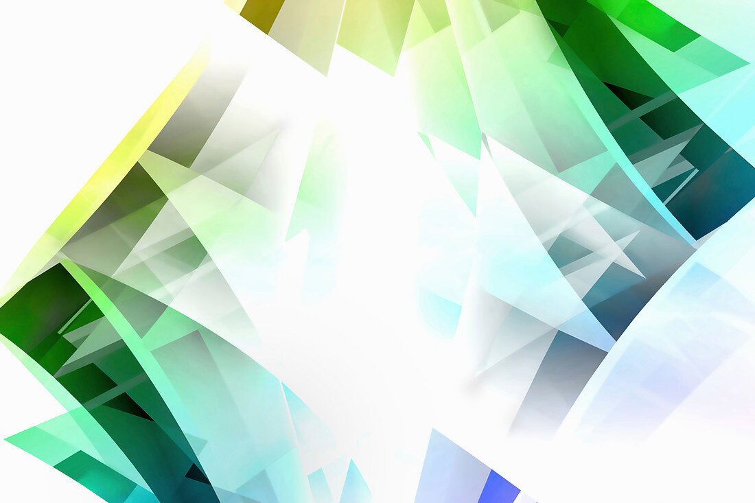 Abstract pattern of translucent diamond shapes, illustration