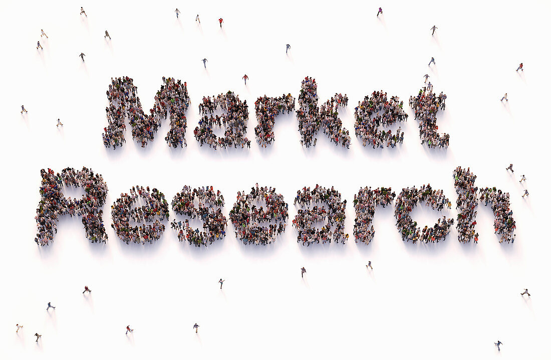 Market research, conceptual illustration