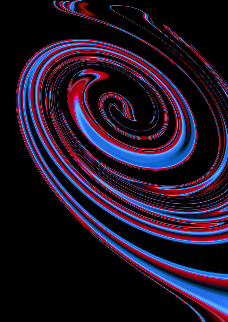Abstract dark spiral pattern, illustration