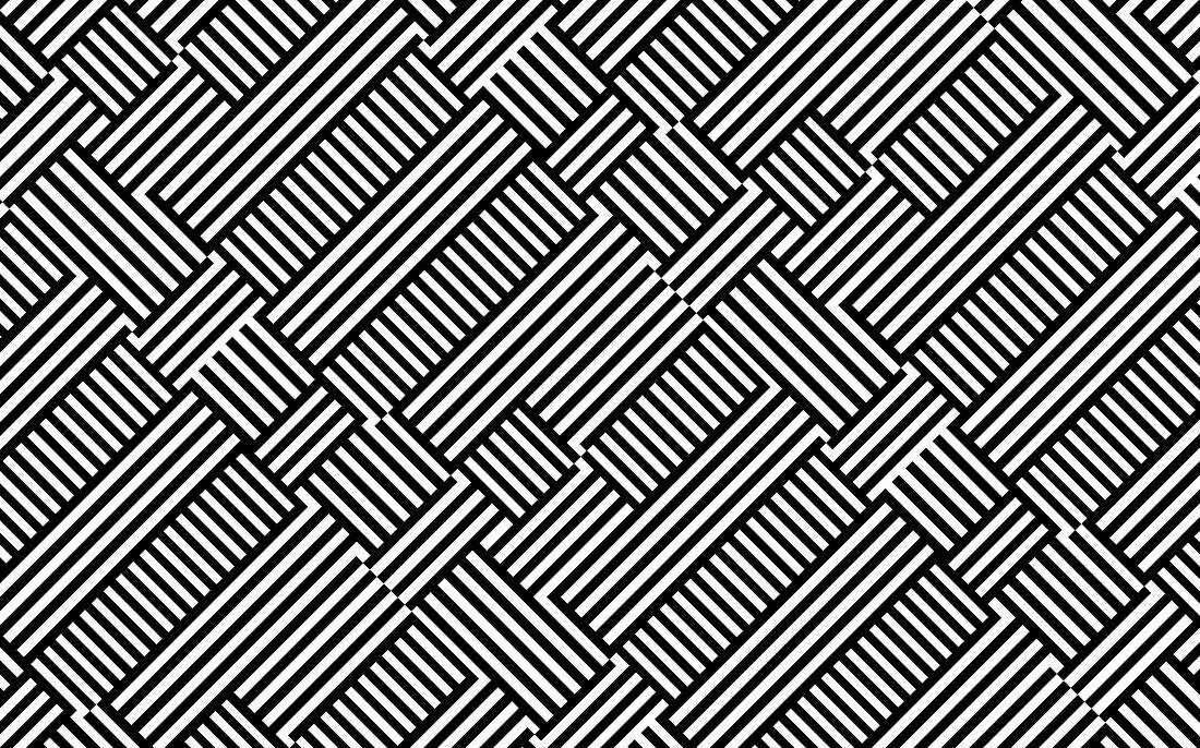 Monochrome abstract repeat striped pattern, illustration