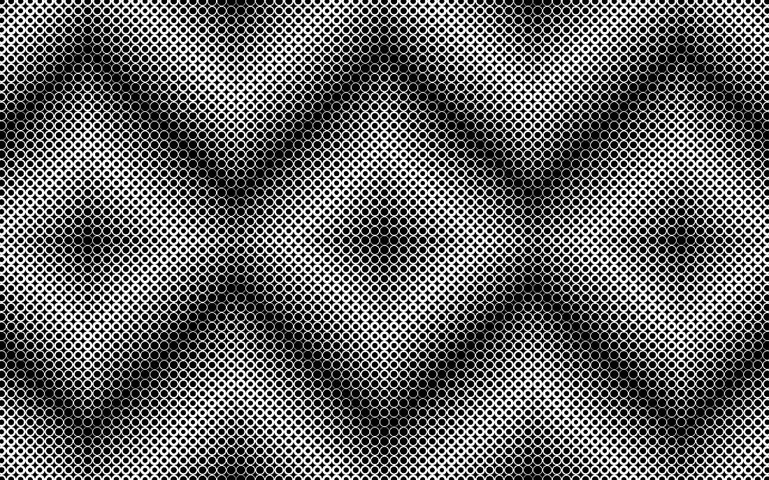 Monochrome abstract pattern, illustration