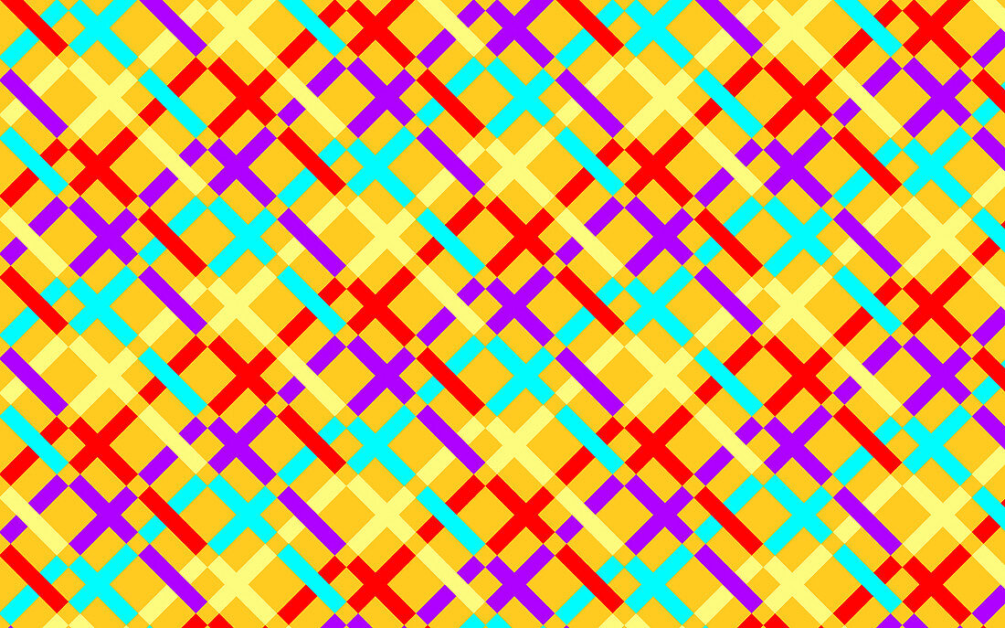 Abstract crisscrossing grid pattern, illustration