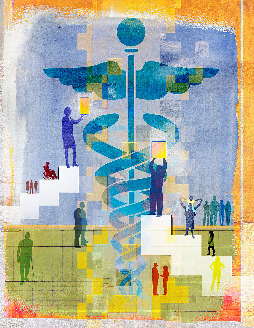 Healthcare and medicine, illustration