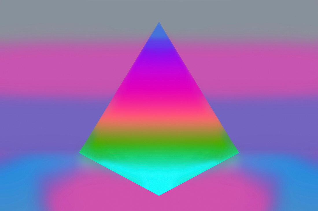 Abstract pyramid, illustration