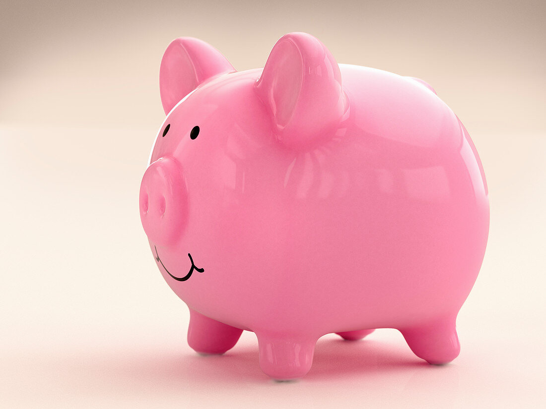 Piggy bank, illustration