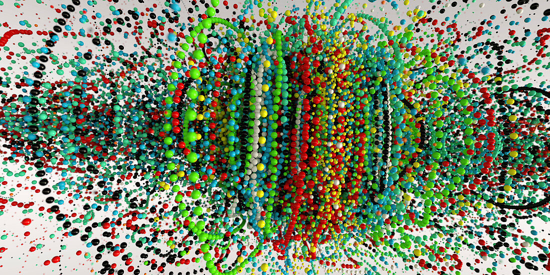 Beads, abstract illustration