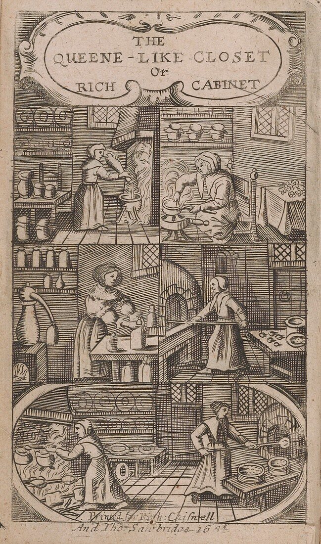 Household recipe book, 17th century