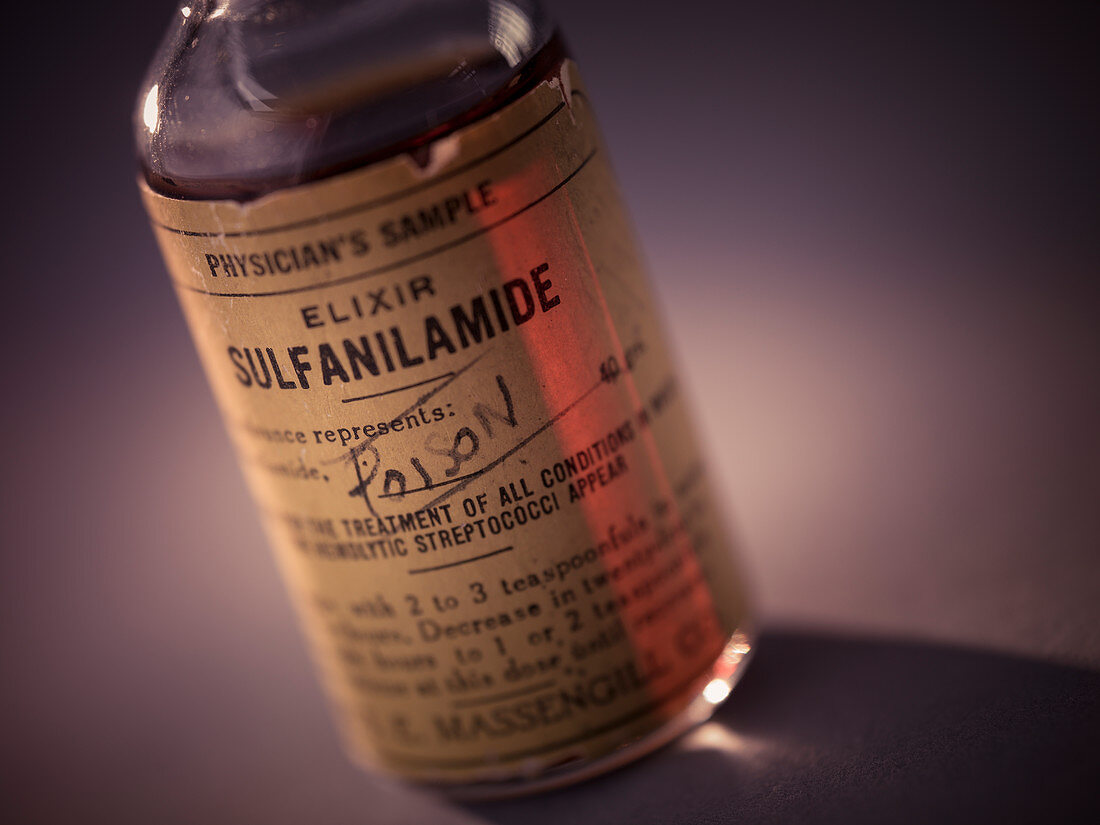 Sample from 1937 sulfanilamide poisoning incident