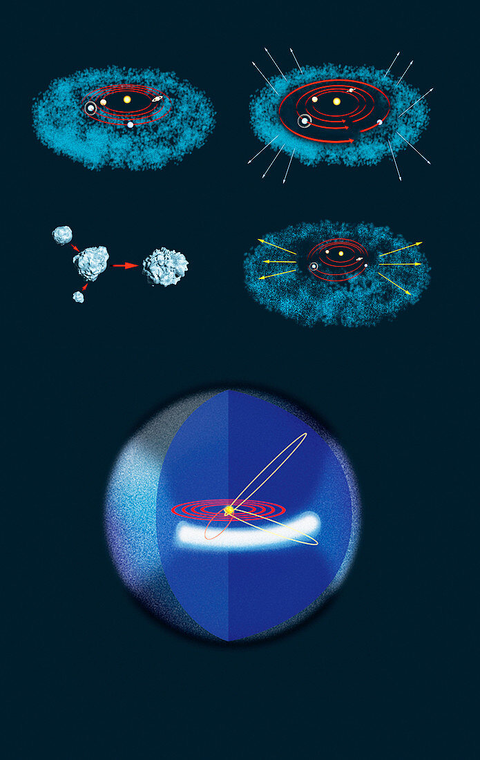 Oort Cloud formation and evolution, illustration