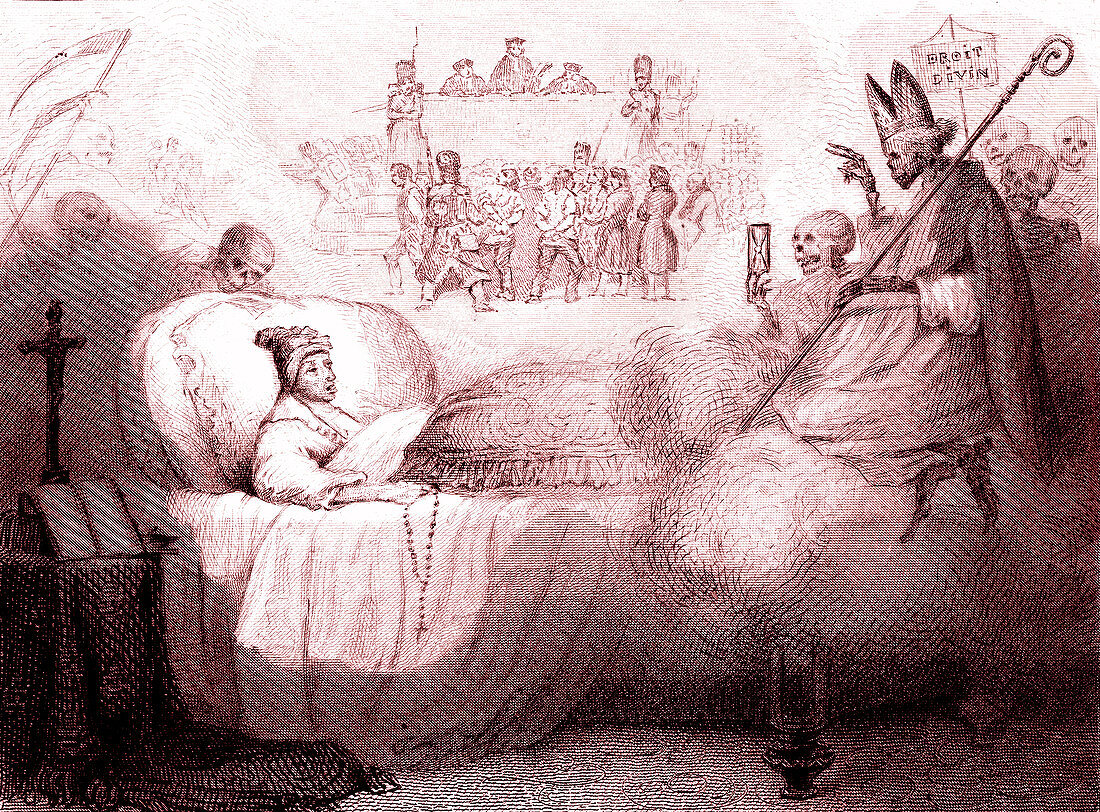 Dream of Charles X and July Revolution, 1830s satire