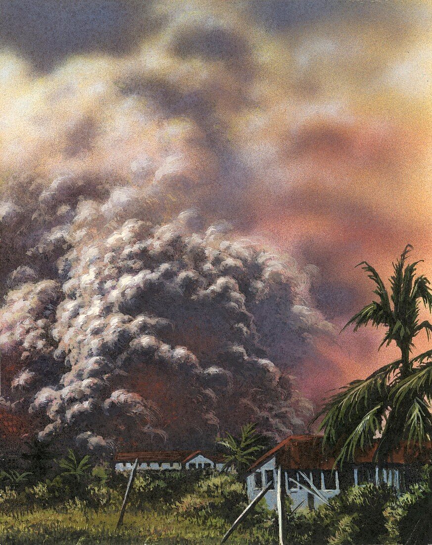 Pyroclastic flow, illustration