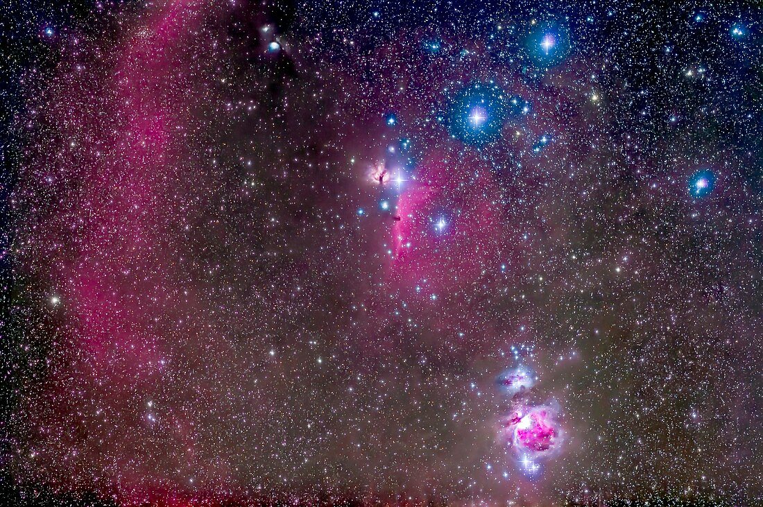 Belt and sword of Orion with Barnard's Loop