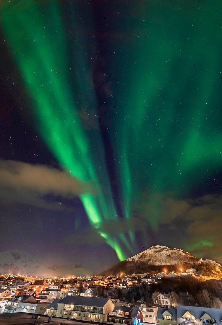 Aurora over Skjervoy, Norway