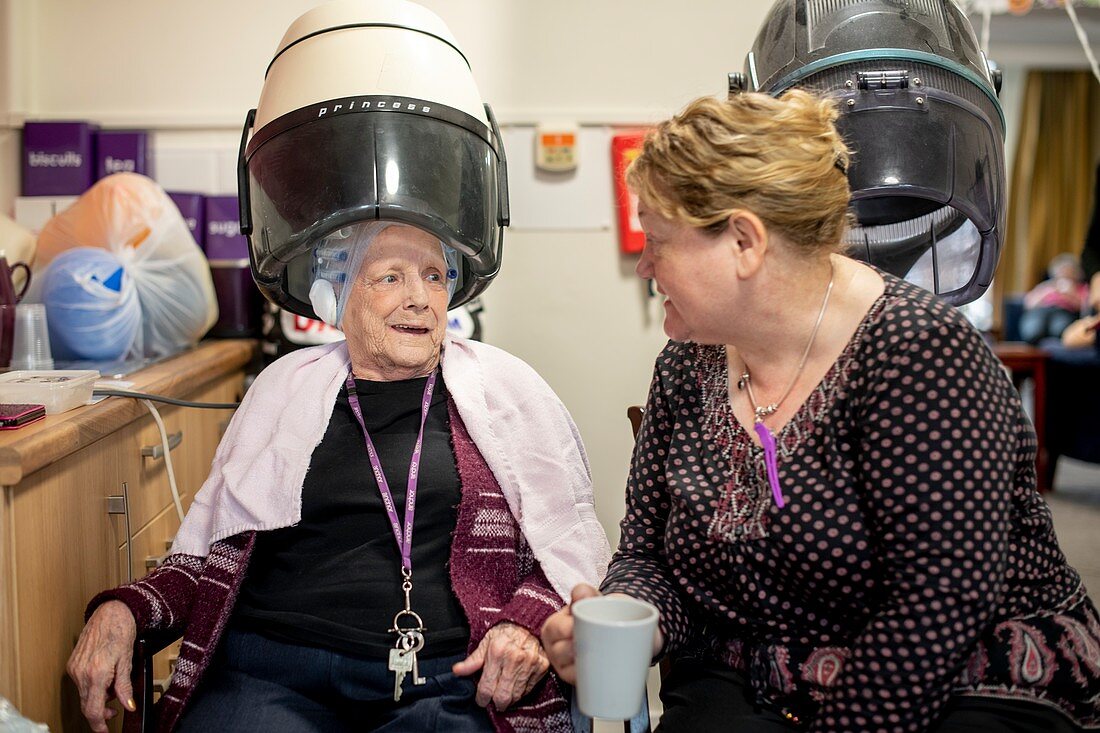 Care home hairdressing