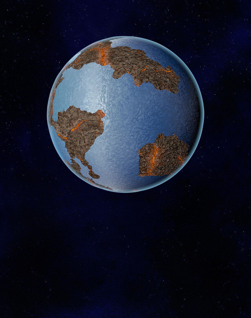 Formation of the Earth, illustration