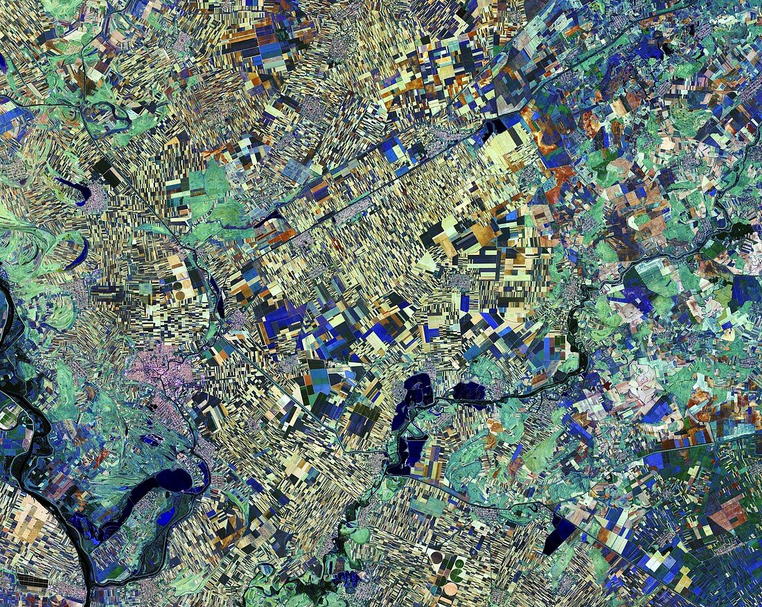 Northern Serbia, satellite image