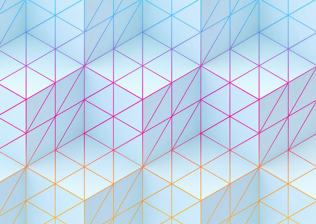 Cube pattern, illustration