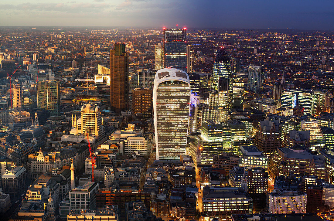 Day to night image of the city of London, UK