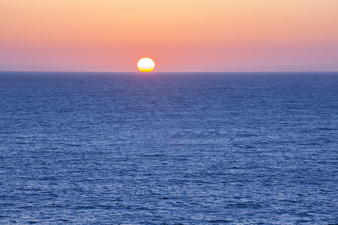 Sunset at sea