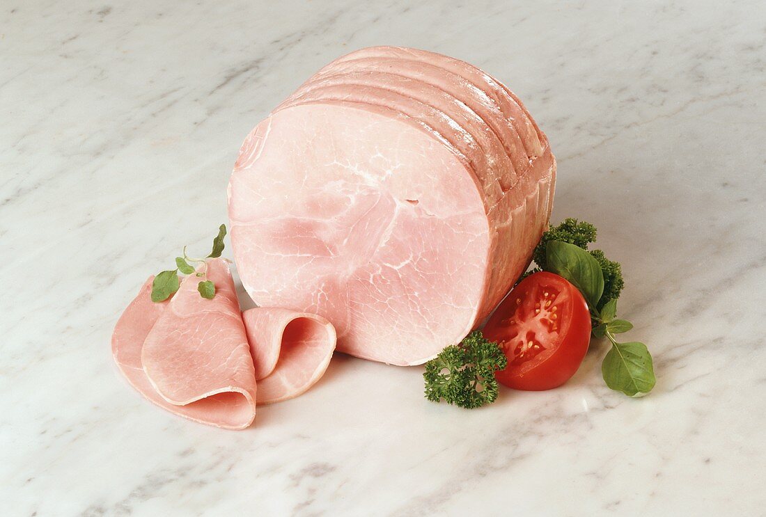 A Ham with Thin Ham Slices