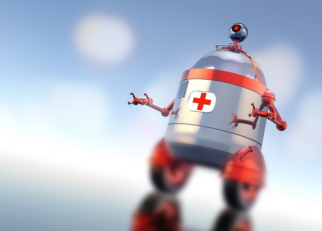 Medical robot, illustration