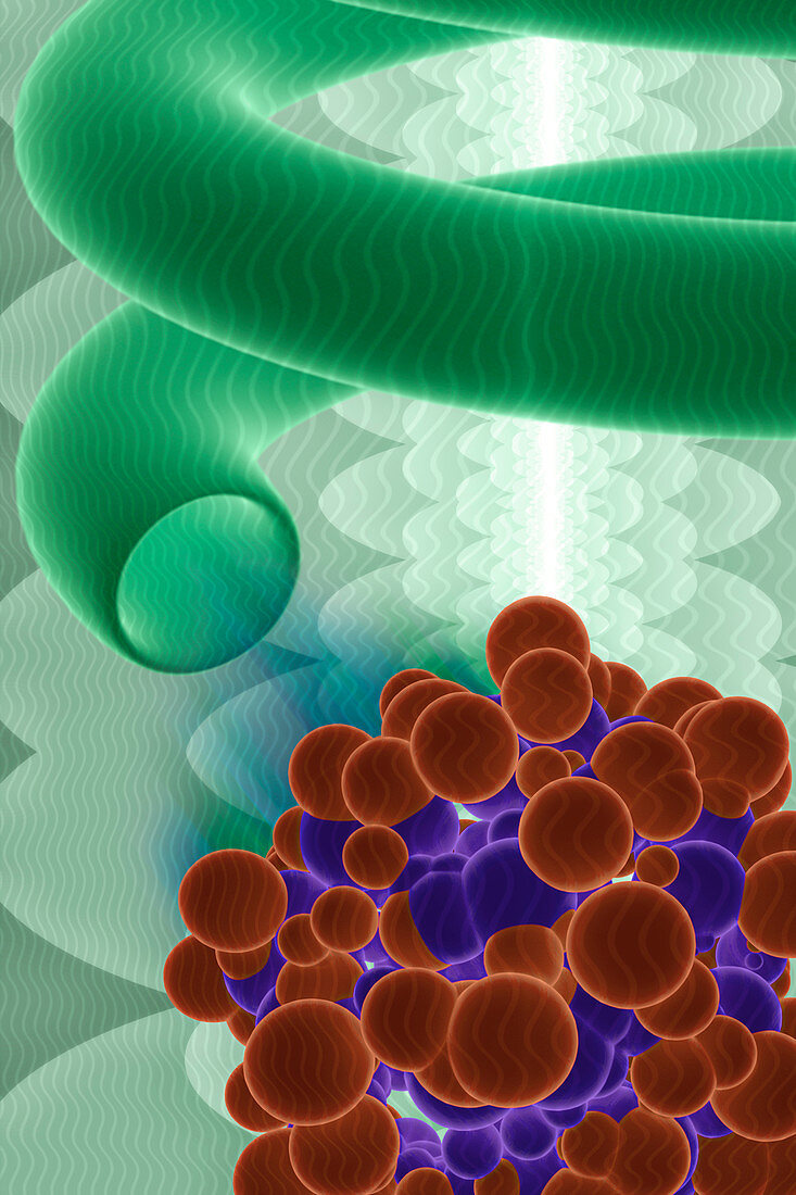 Nanotechnology, conceptual illustration