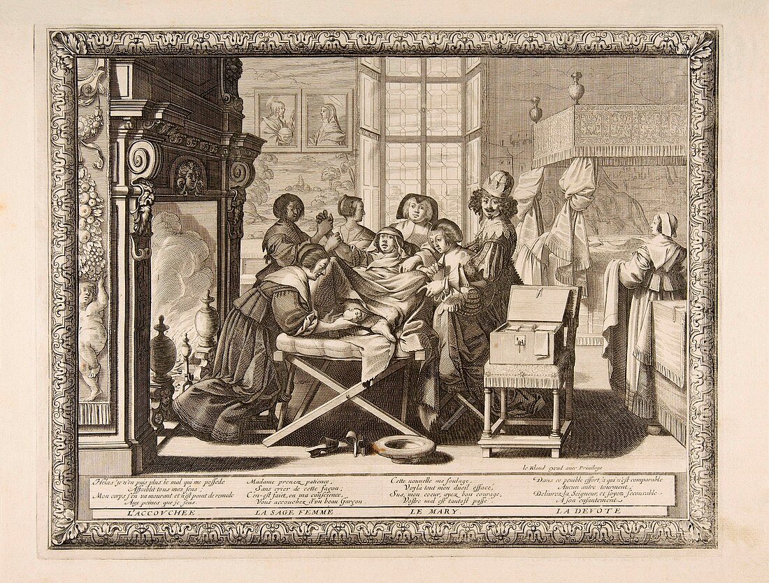 Childbirth,17th century