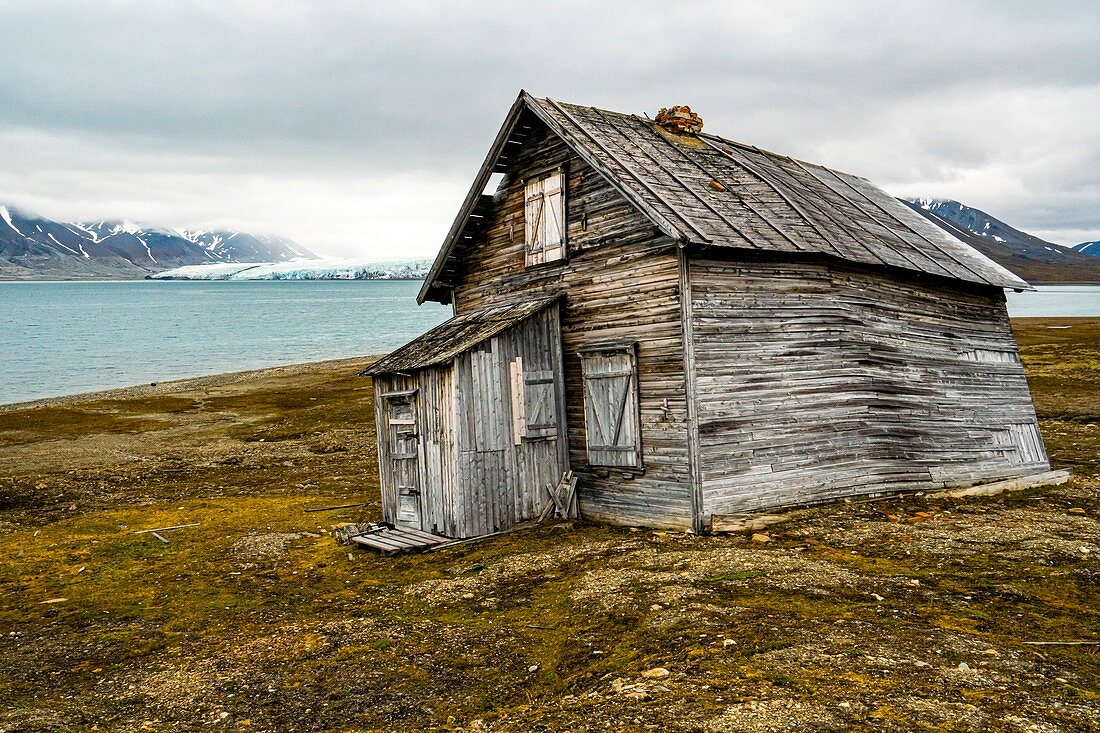 Remote whaling hut,Spitsbergen,Svalbard,Norway