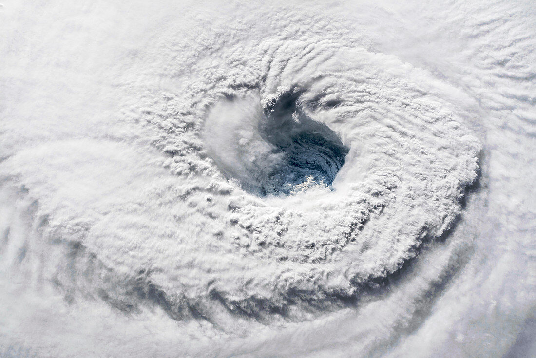Eye of Hurricane Florence,ISS image