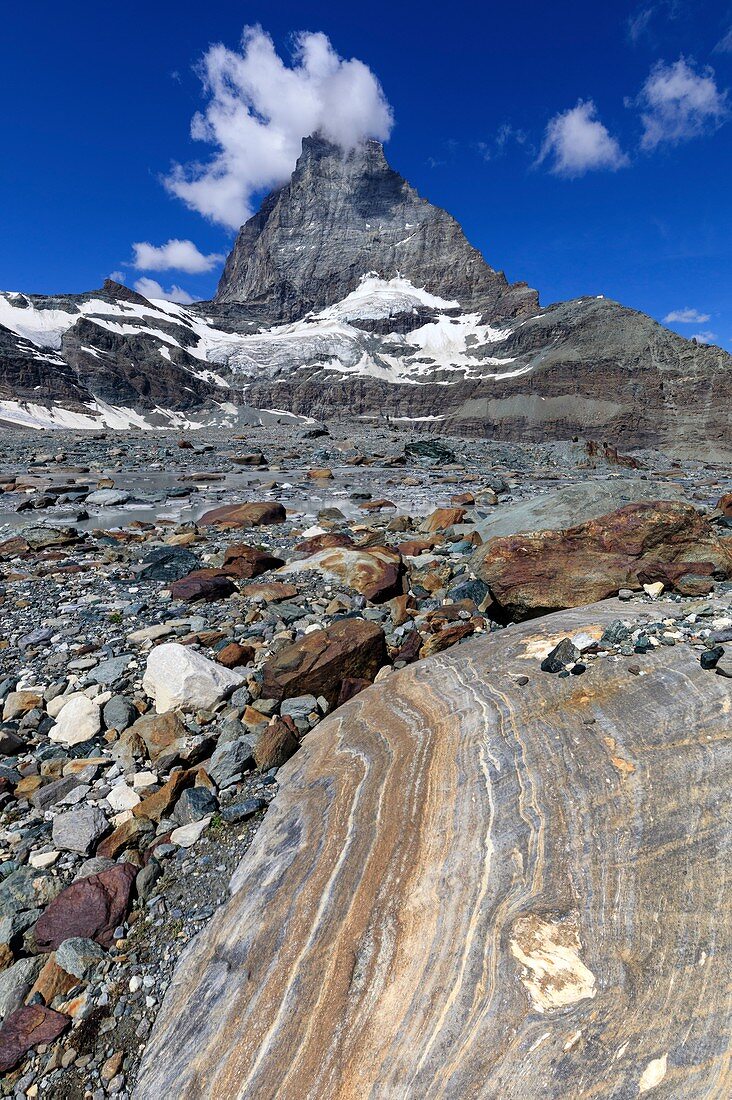 Matterhorn and variegated shists