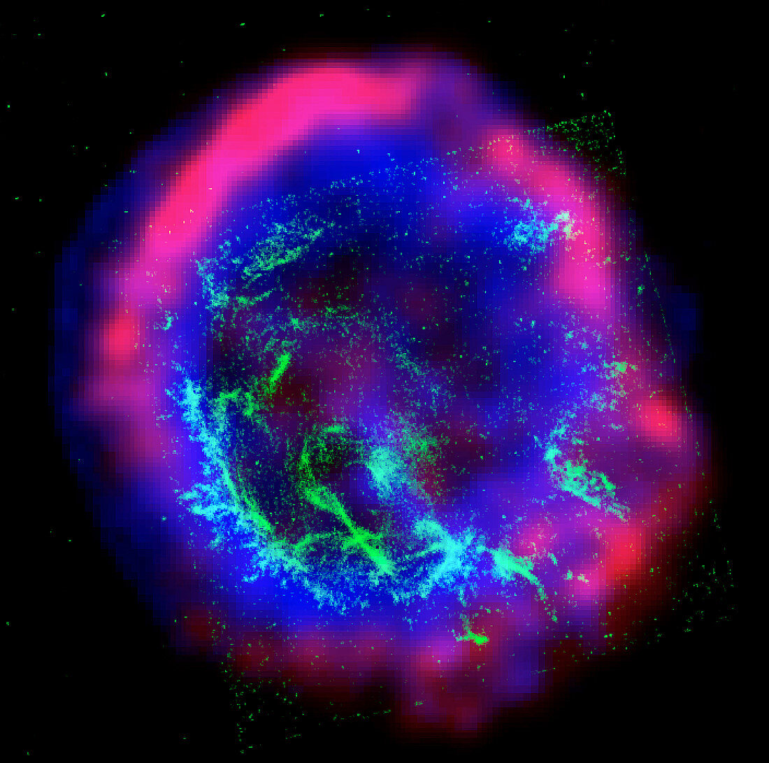 Supernova remnant E0102-72,composite image
