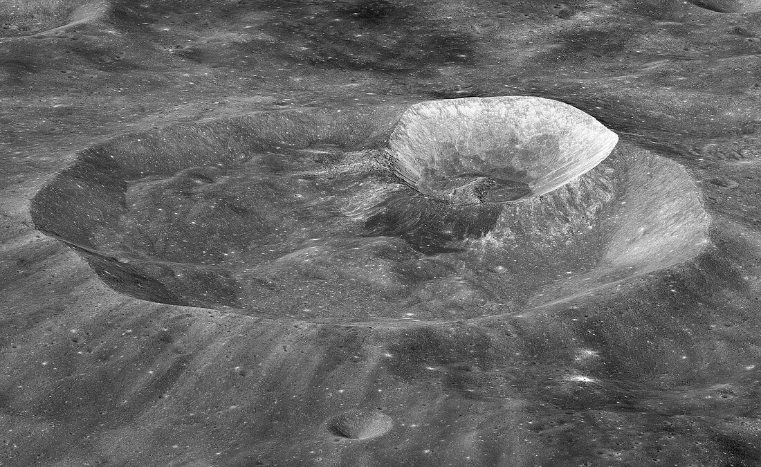 Moon's Joule T and Wargo craters,LRO image