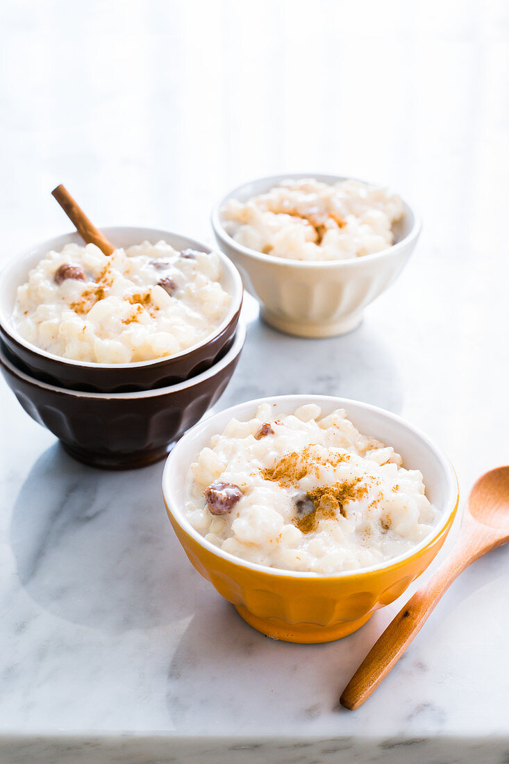 Arroz con leche y canela