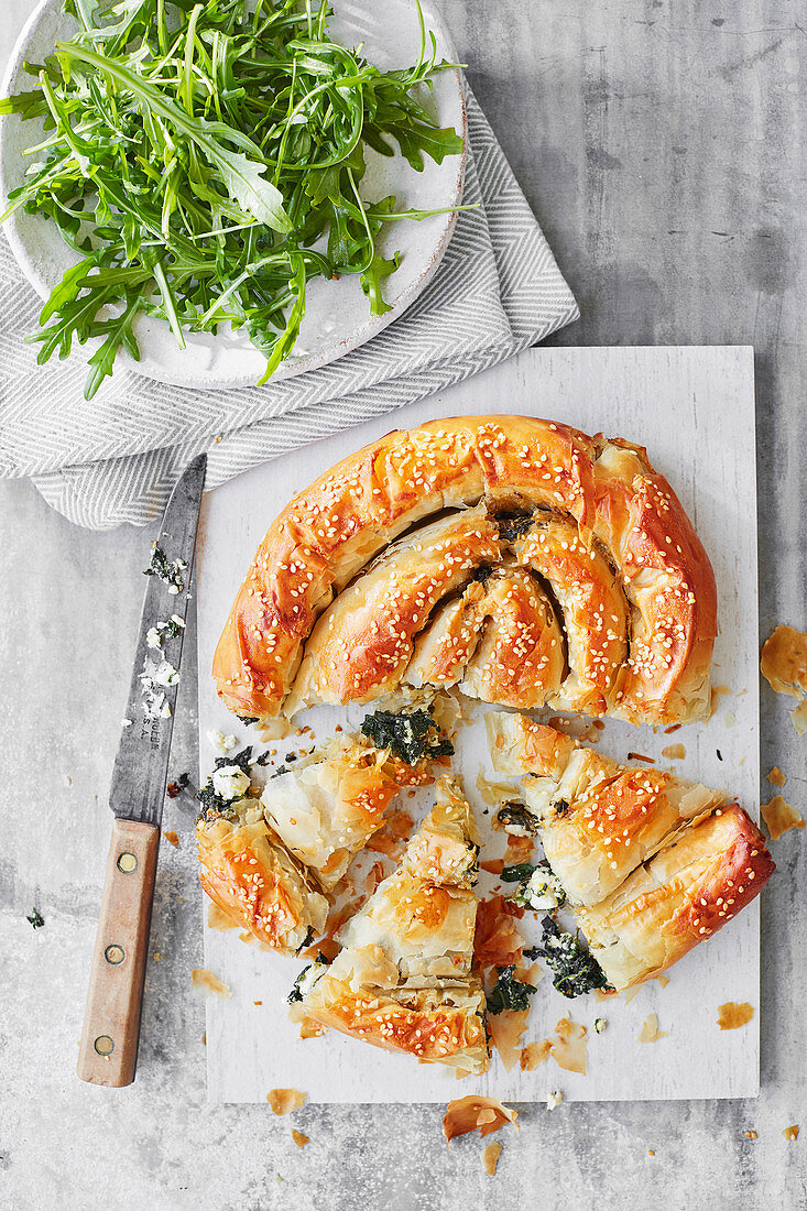 Nettle spanakopita