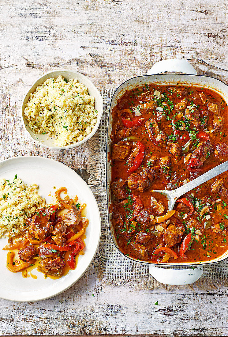 Lammragout mit Sherry, Honig und Paprika (Spanien)