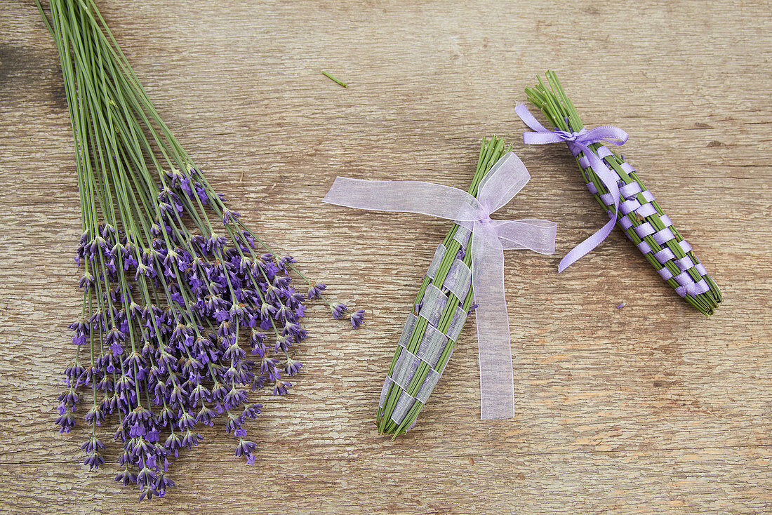 Lavendelblüten und Kolben aus Lavendelblüten