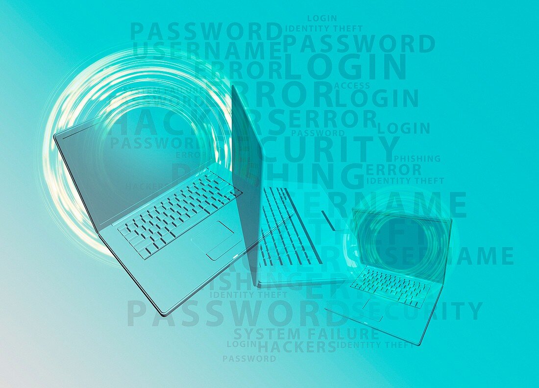 Computer security,illustration