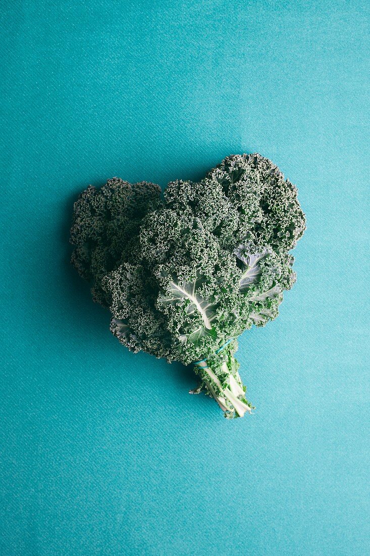 Heart shaped kale leaves