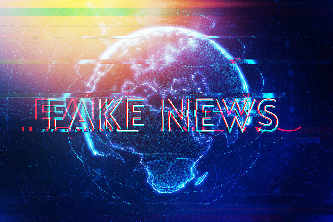Fake news,conceptual illustration
