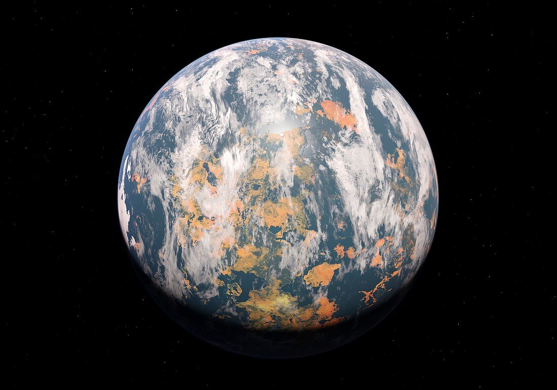 Ochre planet, illustration