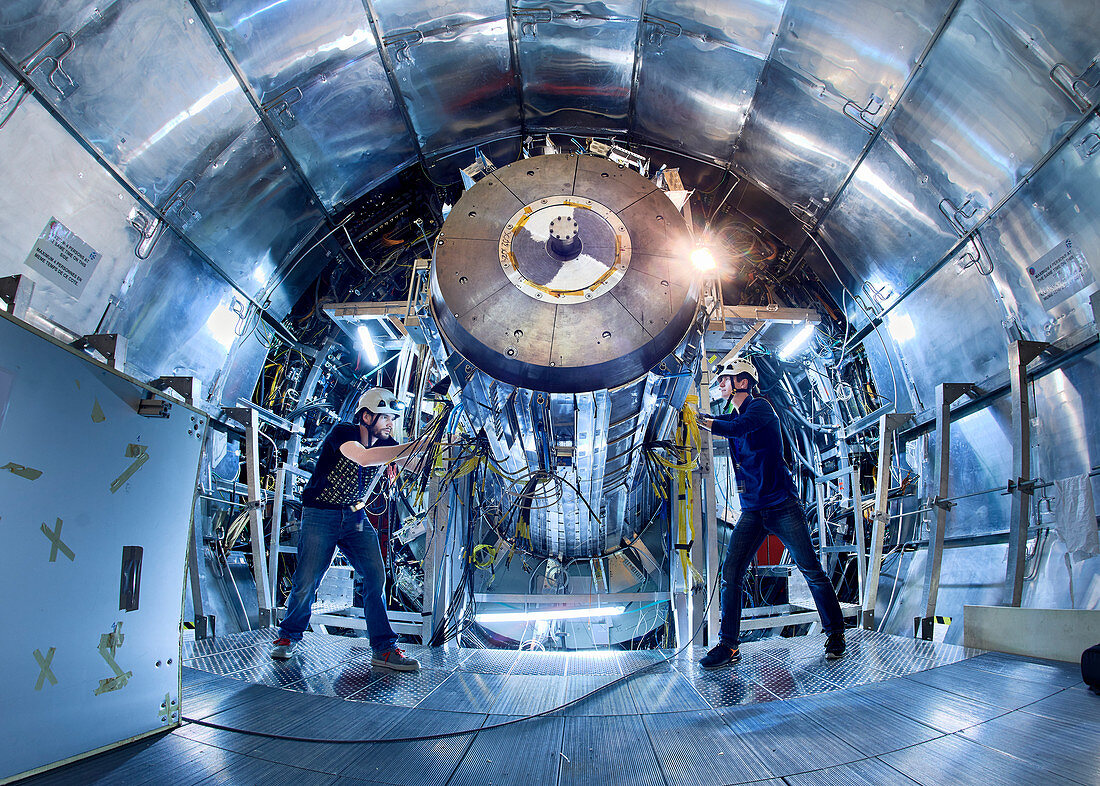 ALICE detector at CERN during upgrade